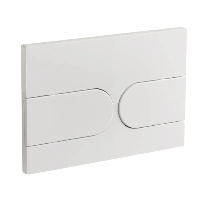Панель змиву Koer KT-0604-03 240x160x10mm пластикова, кнопка закруглена (колір білий) (KR5322) Панель змиву Koer KT-0604-03 240x160x10mm пластикова, кнопка закруглена (колір білий) (KR5322)