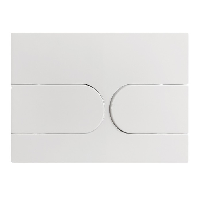Панель змиву Koer KT-0604-03 240x160x10mm пластикова, кнопка закруглена (колір білий) (KR5322) Панель змиву Koer KT-0604-03 240x160x10mm пластикова, кнопка закруглена (колір білий) (KR5322)