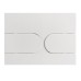 Панель змиву Koer KT-0604-03 240x160x10mm пластикова, кнопка закруглена (колір білий) (KR5322)
