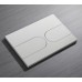 Панель змиву Koer KT-0604-03 240x160x10mm пластикова, кнопка закруглена (колір білий) (KR5322)