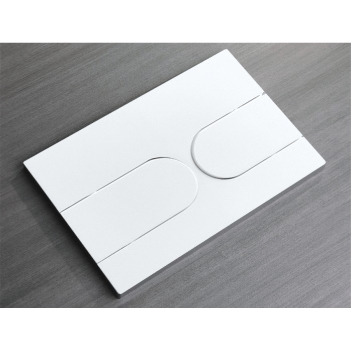 Панель змиву Koer KT-0604-03 240x160x10mm пластикова, кнопка закруглена (колір білий) (KR5322) Панель змиву Koer KT-0604-03 240x160x10mm пластикова, кнопка закруглена (колір білий) (KR5322)