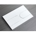 Панель змиву Koer KT-0604-03 240x160x10mm пластикова, кнопка закруглена (колір білий) (KR5322)