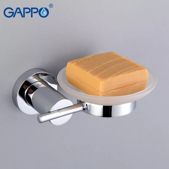 Мильниця настінна GAPPO G1802, латунь, хром Мильниця настінна GAPPO G1802, латунь, хром