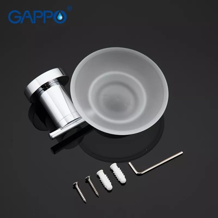 Мильниця настінна GAPPO G1802, латунь, хром Мильниця настінна GAPPO G1802, латунь, хром