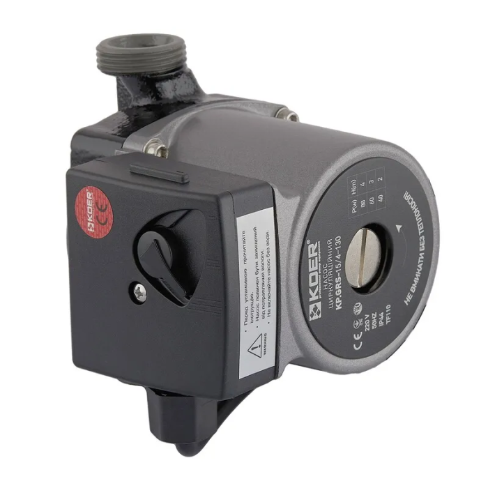 Насос циркуляційний Koer KP.GRS-15/4-130 (з кабелем та гайками) (KP3175) Насос циркуляційний Koer KP.GRS-15/4-130 (з кабелем та гайками) (KP3175)