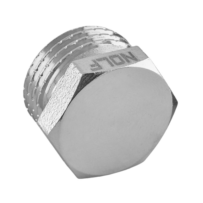 Заглушка Nolf NFC.P06M-N-1/2" M нікельована (NF3066) Заглушка Nolf NFC.P06M-N-1/2" M нікельована (NF3066)