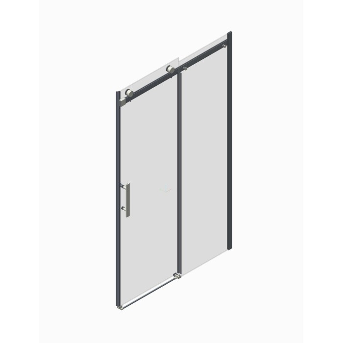 Двері в нішу Koer SR SD01-120x200-TR-07 прозоре скло Easy Clean 8мм, графіт (KR5378) Двері в нішу Koer SR SD01-120x200-TR-07 прозоре скло Easy Clean 8мм, графіт (KR5378)