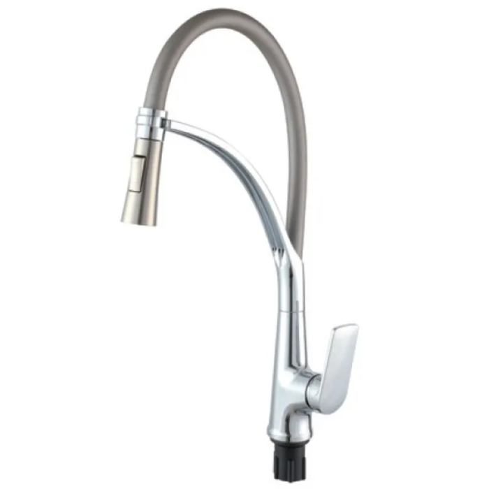 Змішувач для кухні Plamix Lucas-017 SET CHROME REFL.Grey з підведенням (PM0715) Змішувач для кухні Plamix Lucas-017 SET CHROME REFL.Grey з підведенням (PM0715)