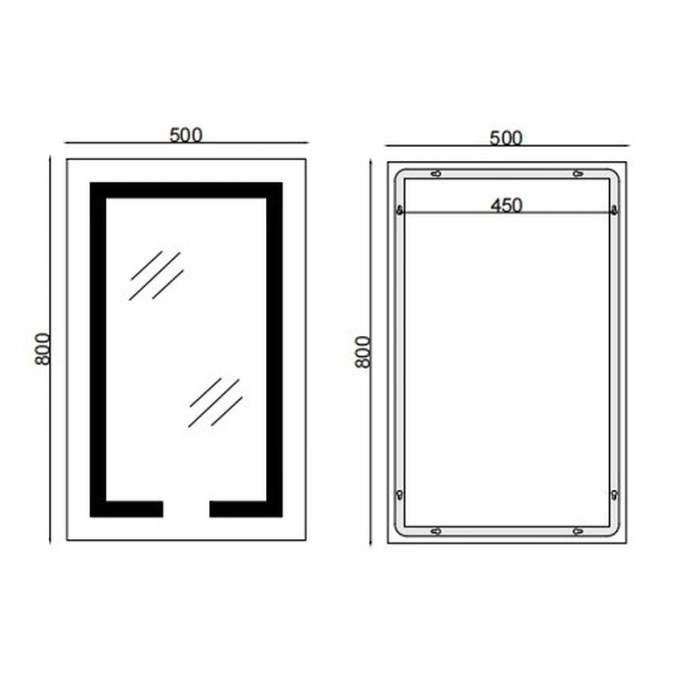 Дзеркало Mixxus HARD MR06-50x80-CASE з Led Touch, Anti-fog, димером, регулятором яскравості, годинником (MI6657) Дзеркало Mixxus HARD MR06-50x80-CASE з Led Touch, Anti-fog, димером, регулятором яскравості, годинником (MI6657)