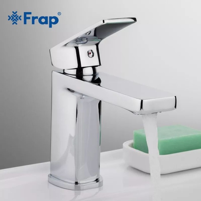 Змішувач для умивальника Frap F1046, хром Змішувач для умивальника Frap F1046, хром
