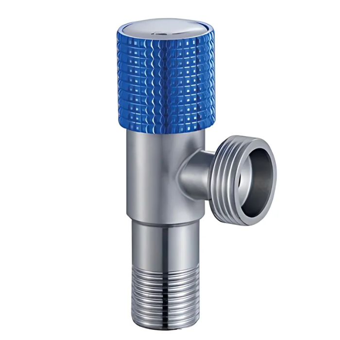 Кран для підключення сантехприладів Mixxus VAL-10-1/2x3/4 з нерж. сталі SUS304 (синій) (MI7099) Кран для підключення сантехприладів Mixxus VAL-10-1/2x3/4 з нерж. сталі SUS304 (синій) (MI7099)