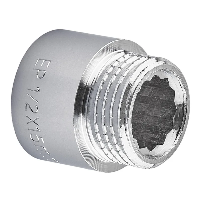 Подовжувач Europroduct EP.E015.Chr - 1/2"MF-15мм хром (EP6122) Подовжувач Europroduct EP.E015.Chr - 1/2"MF-15мм хром (EP6122)
