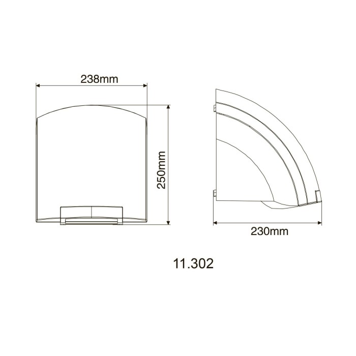 Сушарка для рук HOTEC 11.302 ABS White Сушарка для рук HOTEC 11.302 ABS White