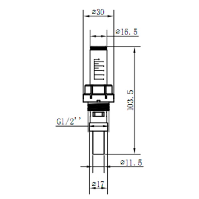 ВитратомірThermo Alliance Standart 1/2" для колектора SFE008 ВитратомірThermo Alliance Standart 1/2" для колектора SFE008