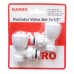 Комплект вентилів рушникосуш. (верх+верх, білий) KARRO (KR 319+KR 319) {1}
