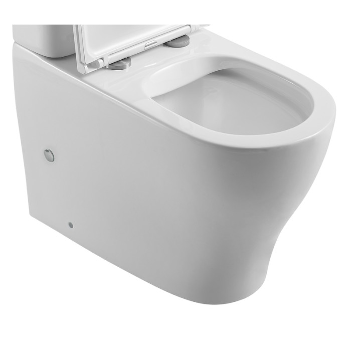 Чаша унітазу-компакту Mixxus Premium Wave-0403-R Bowl 675х395х870 Rimless без сидіння (MI8361)