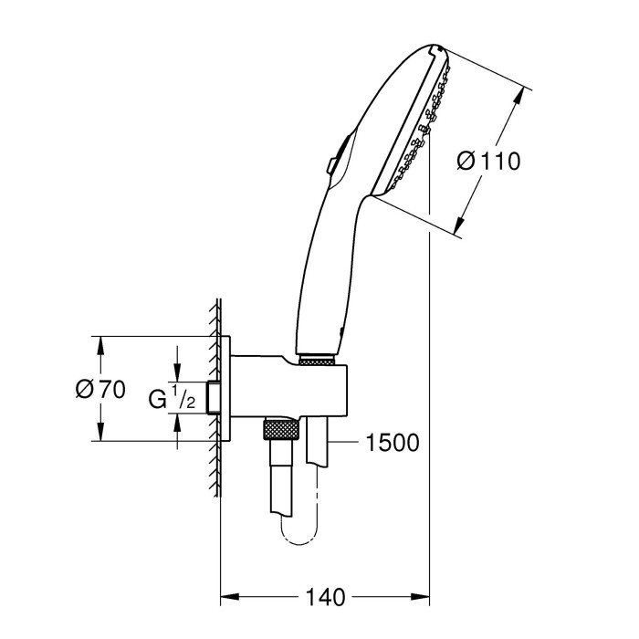 Душовий набір Grohe Tempesta 110, 2 режими (26406003) Душовий набір Grohe Tempesta 110, 2 режими (26406003)