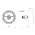 Термоманометр Icma 1/2" 0-10 бар, заднє підключення №259