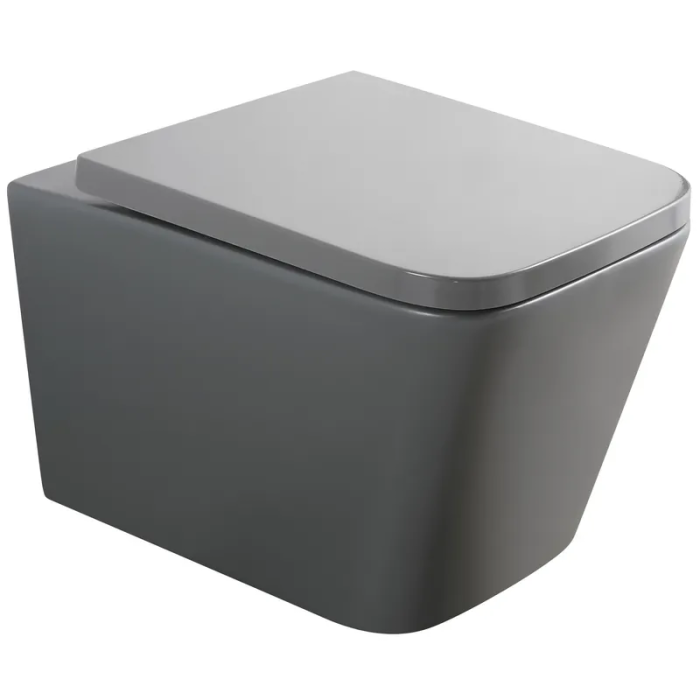 Унітаз підвісний Mixxus Premium QUADRO-0305-R GRAY 510x350x345mm система змиву RIMLESS (MP6656) Унітаз підвісний Mixxus Premium QUADRO-0305-R GRAY 510x350x345mm система змиву RIMLESS (MP6656)