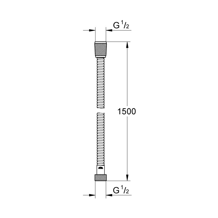 Душовий шланг 1500 Grohe Relexaflex Metal (28105000) Душовий шланг 1500 Grohe Relexaflex Metal (28105000)