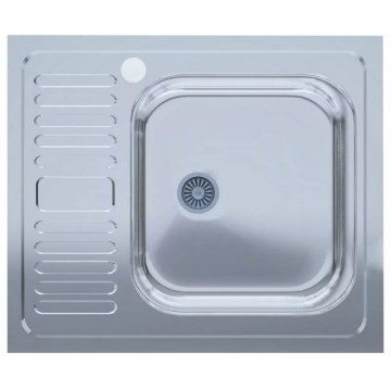 Мийка нерж.UA 5060-R товщ-0.4mm, р-р-500*600*140mm Polish (накладна) {20}