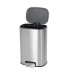 Відро для сміття з плавним закриттям овальне Mixxus Premium Diverse-TC0105 SS Color 5л колір наржавійка (MI7078)