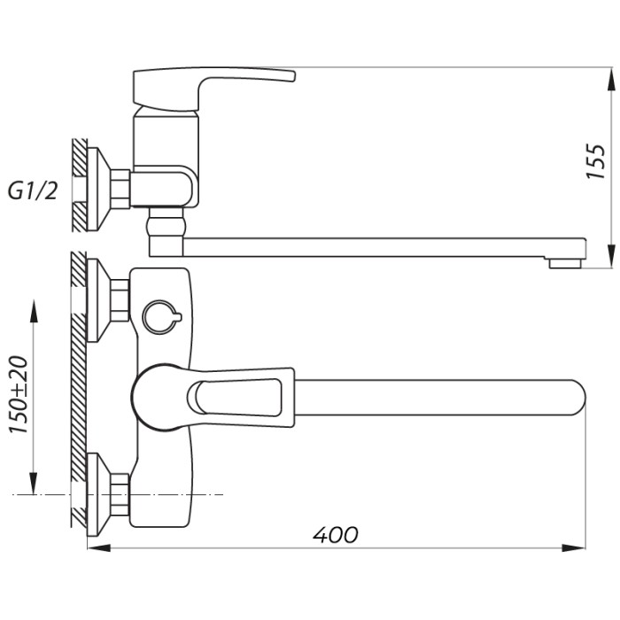 Змішувач для ванни Zerix JLB 279 (ZX2944) Змішувач для ванни Zerix JLB 279 (ZX2944)