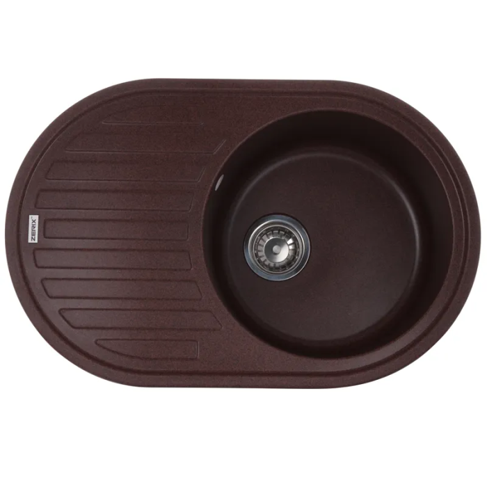 Мийка кухонна Zerix ZS-7750R-12 Коричнева (ZX4560) Мийка кухонна Zerix ZS-7750R-12 Коричнева (ZX4560)