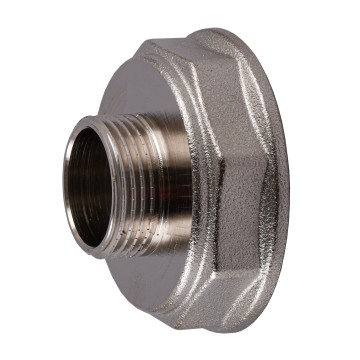 Перехідник редукційний 2″х1″ВЗ нікельований восьмигранний NK853O OPTIMUM