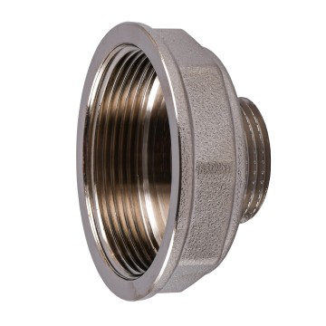 Перехідник редукційний 2″х1″ВЗ нікельований восьмигранний NK853O OPTIMUM