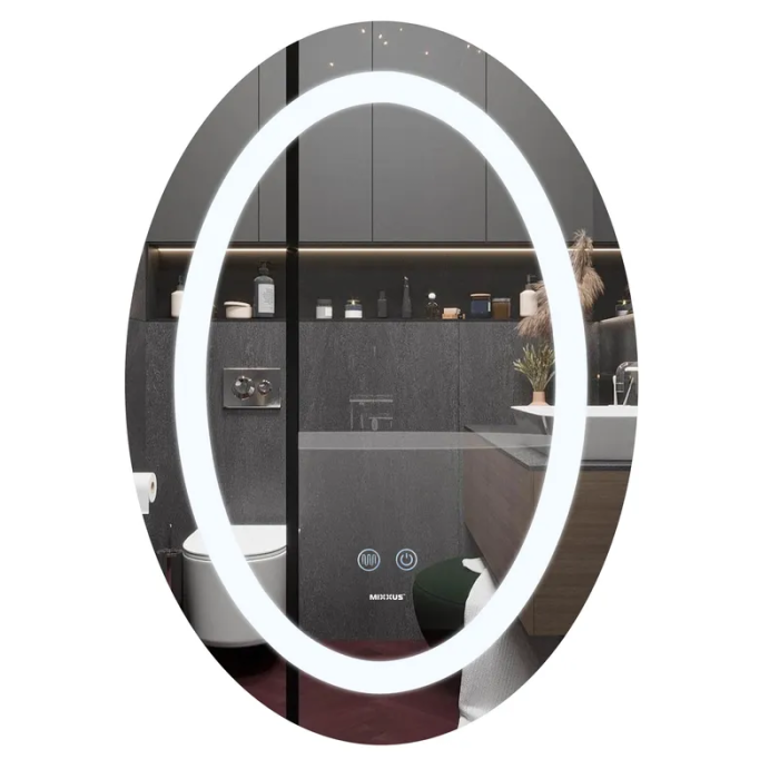 Дзеркало Mixxus PLAIN MV03-50x70 з Led Touch, Anti-fog, димером, регулятором яскравості (MI6664) Дзеркало Mixxus PLAIN MV03-50x70 з Led Touch, Anti-fog, димером, регулятором яскравості (MI6664)