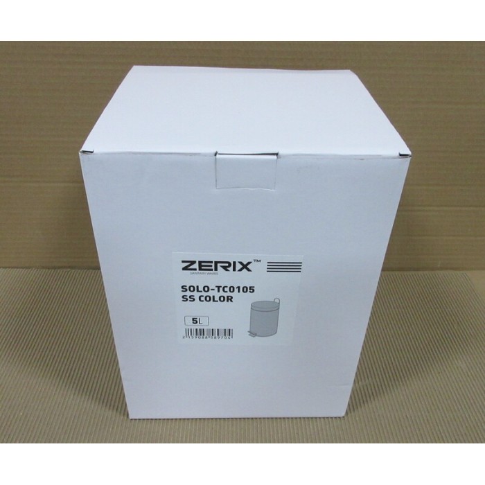 Відро для сміття кругле Zerix Solo-TC0105 SS Color 5 л колір нержавійка (ZX5897) Відро для сміття кругле Zerix Solo-TC0105 SS Color 5 л колір нержавійка (ZX5897)