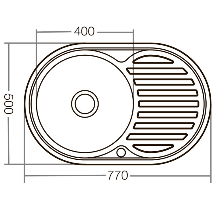 Мийка кухонна Zerix Z7750-08-180D (decor) (ZX1597) Мийка кухонна Zerix Z7750-08-180D (decor) (ZX1597)