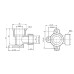 Кут обтискний настінний Thermo Alliance Forte 16х1/2" ВР SF179W1615