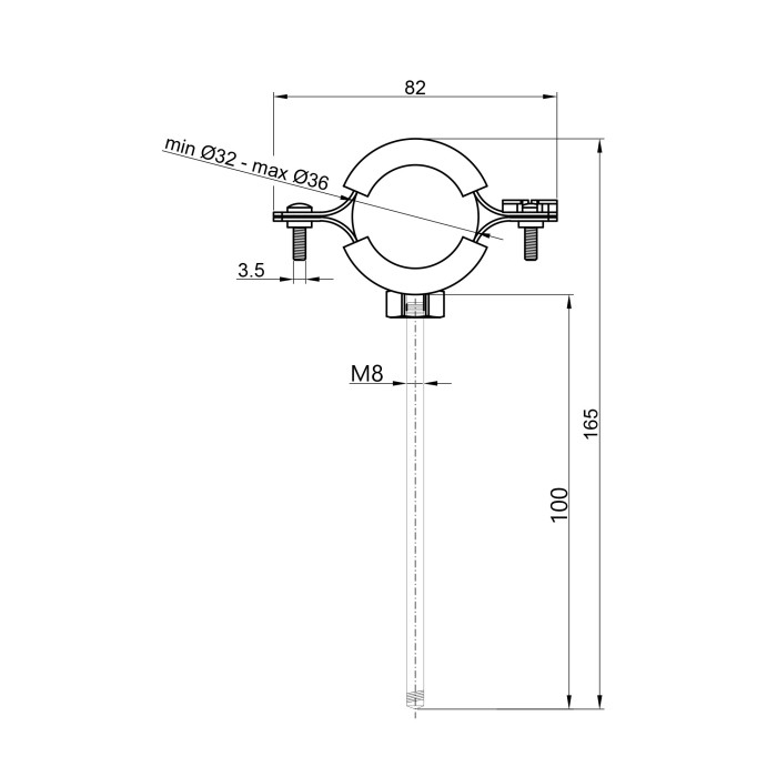 Хомут Thermo Alliance Forte 1" (D32-36 мм) SF10025 Хомут Thermo Alliance Forte 1" (D32-36 мм) SF10025