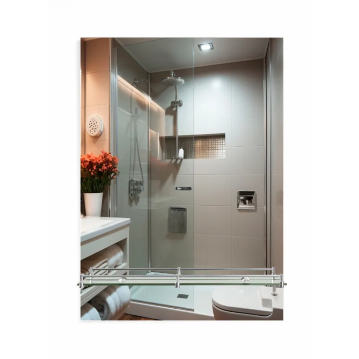 Дзеркало настінне Zerix SANSA MRZ05-70x85x10 прямокутне з полицею (ZX5629) Дзеркало настінне Zerix SANSA MRZ05-70x85x10 прямокутне з полицею (ZX5629)