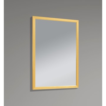 Дзеркало настінне Zerix FONTE MRZ09-60x85-Reverse GOLD прямокутне в золотій рамі (ZX6211)