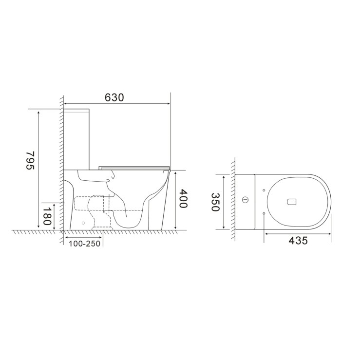 Чаша унітазу-компакту Mixxus Wave-0405-R Bowl 630х350х795 Rimless без сидіння (MI8363) Чаша унітазу-компакту Mixxus Wave-0405-R Bowl 630х350х795 Rimless без сидіння (MI8363)
