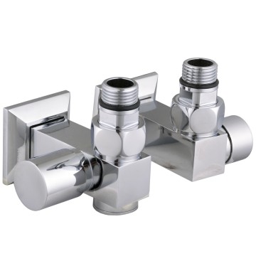 Набір Кран вентильний кутовий з американкою SOLOMON LUX 1/2″CUBE CHROM 8888_ТЕН (1уп.)