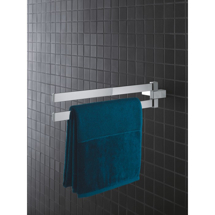 Подвійний тримач для рушників Grohe Selection Cube (40768000) Подвійний тримач для рушників Grohe Selection Cube (40768000)
