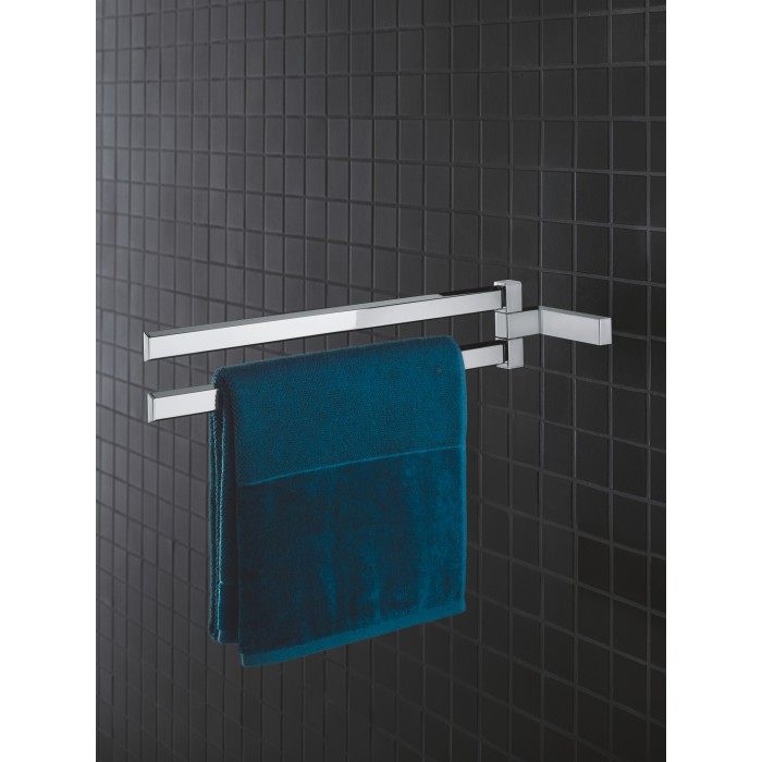 Подвійний тримач для рушників Grohe Selection Cube (40768000) Подвійний тримач для рушників Grohe Selection Cube (40768000)