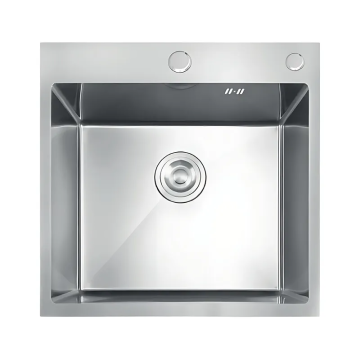 Мийка з нержавіючої сталі MIXXUS MH5050 DECOR SS COLOR (MH5050 DECOR NANO-SILVER)(3.0/0.8) колір нержавійка (MI7040)