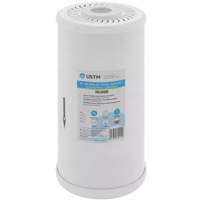 Картридж для видалення заліза USTM 4,5"х10" (IR10BB) Картридж для видалення заліза USTM 4,5"х10" (IR10BB)