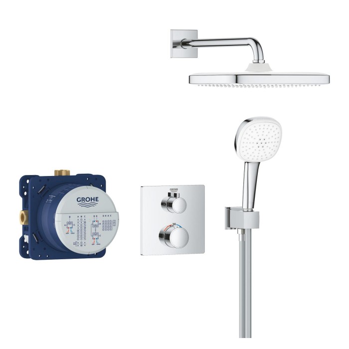 Душова система прихованого монтажу з термостатом Grohe Grohtherm (34871000) Душова система прихованого монтажу з термостатом Grohe Grohtherm (34871000)