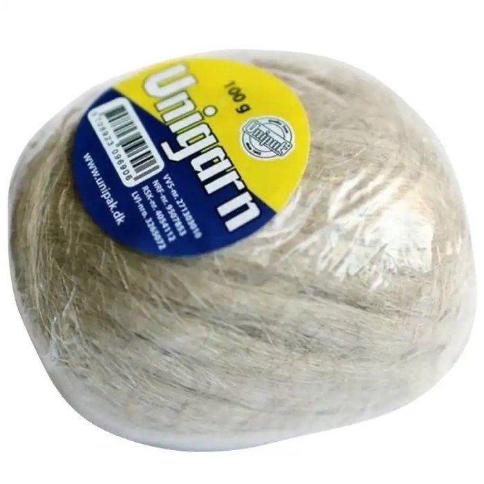 Пакля, льон сантехнічний Unigarn 100g UNIPAK (моток) Пакля, льон сантехнічний Unigarn 100g UNIPAK (моток)