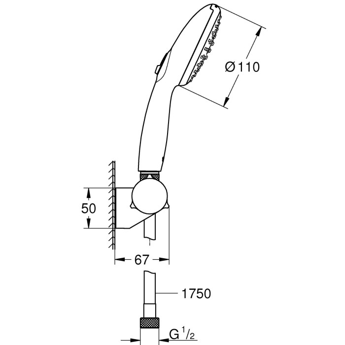 Ручний душ Grohe Tempesta 110 (27601003) Ручний душ Grohe Tempesta 110 (27601003)