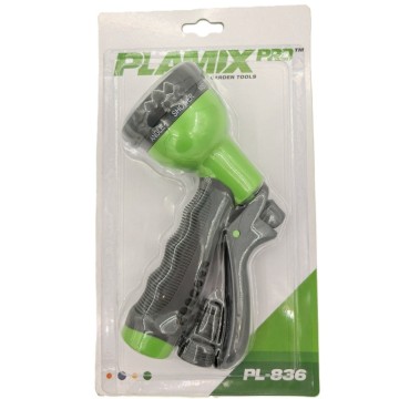 Пістолет-розпилювач для поливу Plamix PRO PL-836 8 режимів (ABS+TPR) (PM6078)