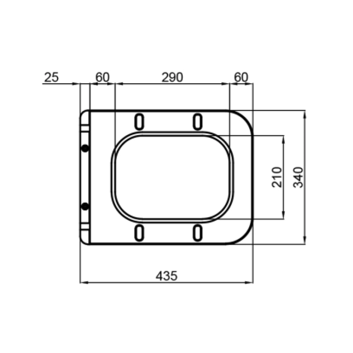 Сидіння-кришка для унітазу Mixxus SEAT COVER QUADRO-2003 з мікроліфтом 430х338х35mm (MI6689) Сидіння-кришка для унітазу Mixxus SEAT COVER QUADRO-2003 з мікроліфтом 430х338х35mm (MI6689)