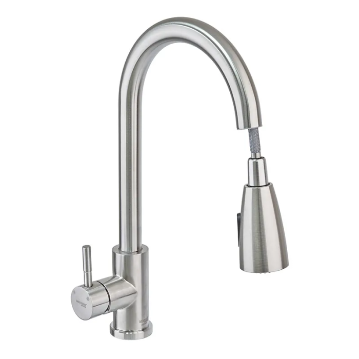 Кухонний змішувач з висувною лійкою Mixxus SUS 014-B (SS0023) Кухонний змішувач з висувною лійкою Mixxus SUS 014-B (SS0023)