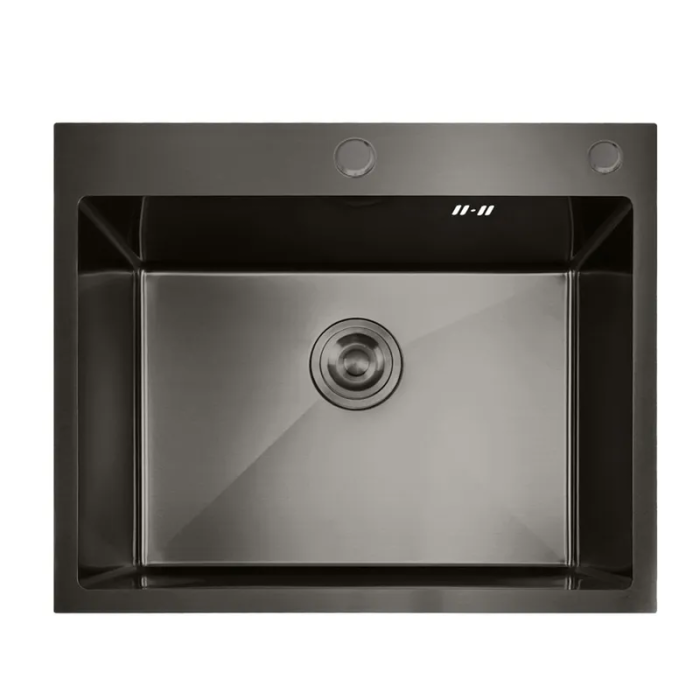 Мийка MIXXUS MH5843 GRAPHITE (MH5843 NANO-BLACK) (3.0/0.8) з нерж. сталі (колір графіт) (MX1931) Мийка MIXXUS MH5843 GRAPHITE (MH5843 NANO-BLACK) (3.0/0.8) з нерж. сталі (колір графіт) (MX1931)